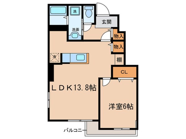 ノーブル港西Ⅱの物件間取画像